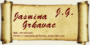 Jasmina Grkavac vizit kartica